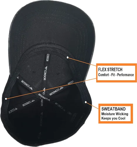 Vista 2 de Condor gorra Flex táctica (Kryptek Typhon) + Free PVC bandera & Warrior parche