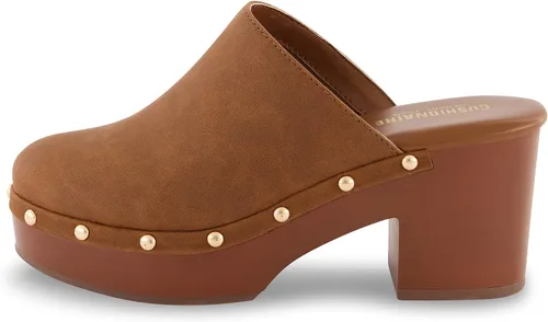 Vista 2 de CUSHIONAIRE Women's Gibbons Faux Wood Clog with Memory Foam Padding, Wide Widths Available