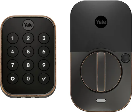 Vista 10 de Yale Assure Lock 2, Cerradura de Pestillo de Puerta de Entrada sin Llave Negro Gamuza con Teclado Electrónico con Pantalla Táctil para Entrada