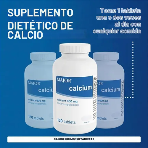 Vista 4 de Major Tabletas de calcio de 600 mg - Suplemento de calcio - 150