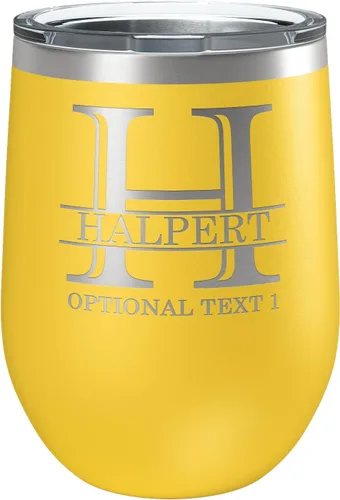Vista 11 de Vaso de vino personalizado de 12 onzas (17 colores) de acero inoxidable recubierto de polvo con tapa, grabado personalizado, regalo personalizado