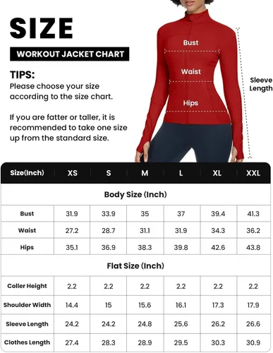 Vista 6 de QUEENIEKE Chaquetas de correr para mujer con cremallera, chaquetas atléticas ajustadas para entrenamiento, gimnasio, yoga, pista, con bolsillos