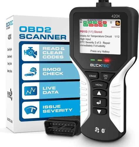 Vista 8 de BLCKTEC Herramienta de diagnóstico del escáner OBD2 Bluetooth 420 – Lector de código de vehículo para coche – Borra la luz del motor – Viene