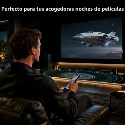 Vista 3 de Control remoto retroiluminado para LG Smart TV, reemplazo universal para todos los controles remotos LG TV para un fácil uso nocturno.
