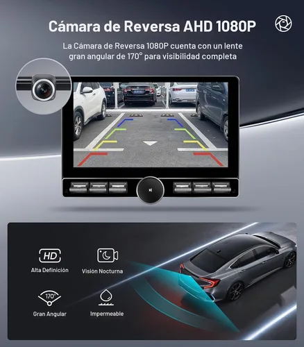 Vista 8 de para Ford F150 Radio de Coche 2009-2014 CarPlay inalámbrico Android Auto Interruptor de botón único QLED Pantalla táctil Estéreo de mejora