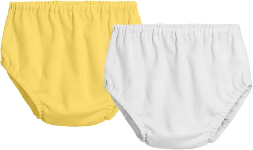 Vista 20 de City Threads Cotton Diaper Covers for Girls and Boys 2-Pack, Made in USA Baby Bloomers, Wear Over Disposable and Cloth