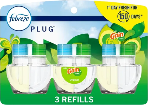 Vista 12 de Febreze Recambio de aceite perfumado para ambientador enchufable, aroma Gain Original