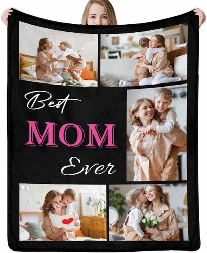 Vista 14 de D-Story Manta con fotos personalizada fabricada en Estados Unidos, regalo de foto conmemorativa personalizada para parejas, acogedora y cálida
