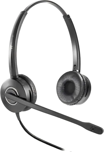 Vista 5 de VT Auriculares de Teléfono-Cabeza Micrófono Cancelación de Ruido QD - Auriculares de Centro de Llamadas de Desconexión Rápida con Cables RJ09