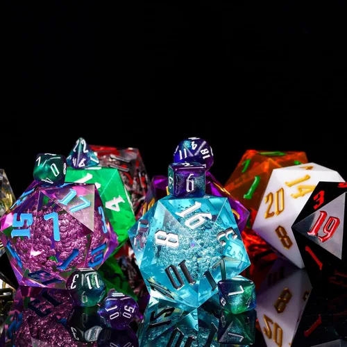 Vista 8 de D20 Dado Único de 55mm, Dado DND de 20 Caras, Dado D20 Gigante Poliédrico D&D de Tamaño Grande para Dungeons and Dragons, RPG, Juegos de Mesa MTG
