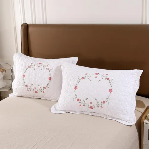 Vista 109 de Mixinni - Juego de colcha reversible de 2 piezas, tamaño individual, color beige, con patrón bordado elegante, juego de edredón y funda de almohada