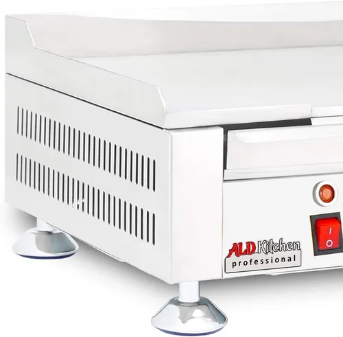Vista 5 de ALDKitchen Plancha plana Parrilla compacta Teppanyaki con escápula Control manual 110 V (23.85 x 13.97 pulgadas)