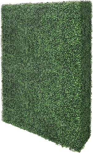 Vista 8 de Pared de seto artificial sin maceta, pared decorativa de privacidad para exteriores o interiores, ideal para balcón, patio, cubierta, panel