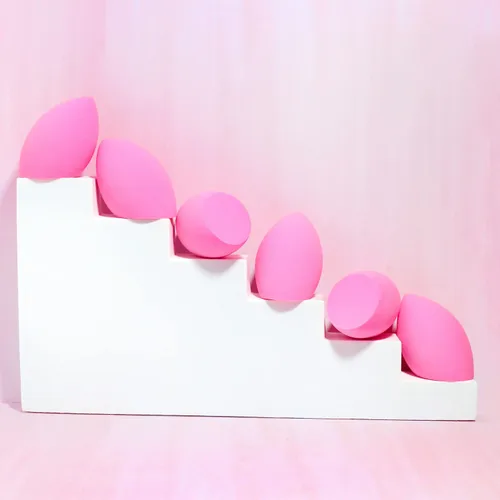 Vista 3 de AOA Studio Juego de 6 esponjas de maquillaje de colección, esponja de maquillaje, sin látex y de alta definición, súper suave, juego de 6 esponjas