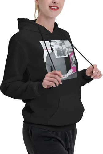 Vista 4 de Taijlao Soda Stereo Nada - Sudadera con capucha para mujer, manga larga, con capucha