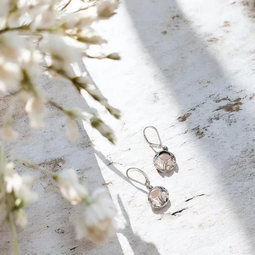 Vista 72 de Bottled Up Designs Aretes de encaje vintage hechos a mano, plata esterlina, ecológicos, fabricados en Estados Unidos, regalos de cumpleaños, día
