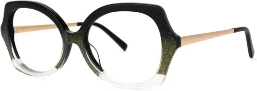 Vista 2 de Zeelool Marco de gafas geométricas de moda para mujeres con lente transparente sin receta Netty ZWX701721