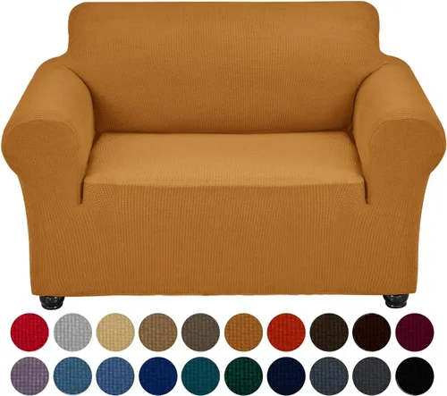 Vista 13 de Joccun Funda Elástica para Silla Sofá, Funda de Sofá de 1 Pieza Tela Jacquard de Spandex con Parte Inferior Elástica, Protector de Muebles Lavable