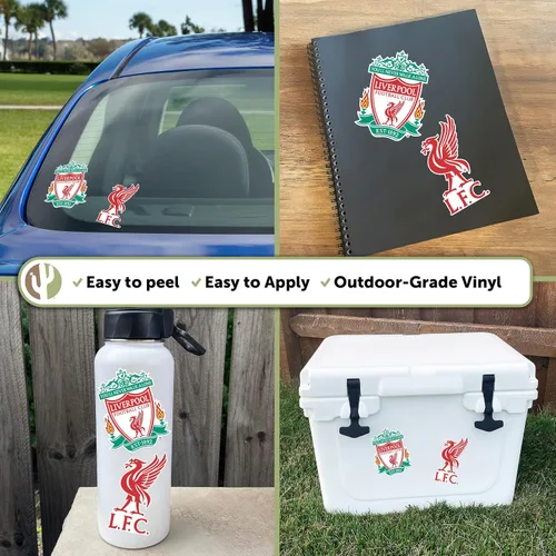 Vista 2 de Desert Cactus Liverpool FC - Calcomanía de vinilo Inglés Anfield Football Soccer Laptop Botella de agua Car Scrapbook (4 pulgadas V1)