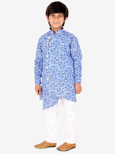Vista 3 de Pro-Ethic Style Developer Conjunto de pijama Kurta del desgaste étnico del telar jacquar del niño para los niñosRopa tradicional (151)