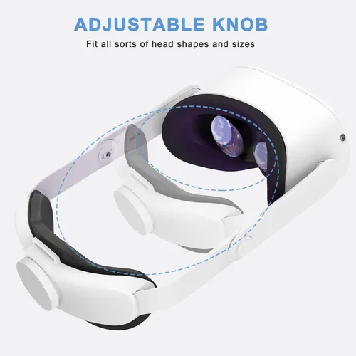 Vista 4 de SUPERUS Correa para la cabeza para Oculus Quest 2 - Correa Elite de repuesto para MetaOculus Quest 2 accesorios de realidad virtual compatibles