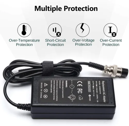 Vista 5 de Cargador de batería para ciclomotor de 24 V compatible con Razor MX350 E300 E150 E175 E100 E200 E200S E300S E125 E500 PR200 E225S E325S MX400 ZR350