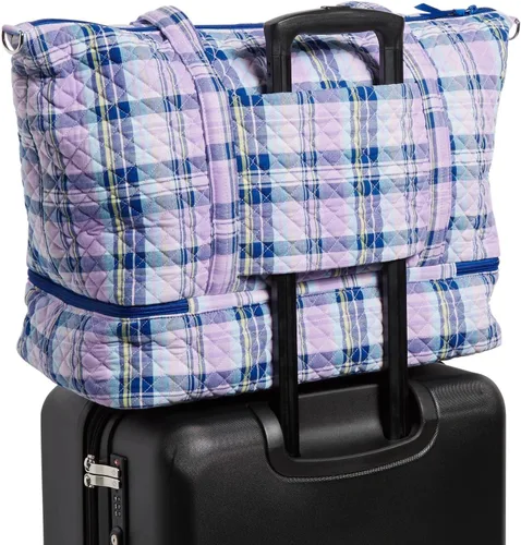 Vista 5 de Vera Bradley Bolsa de viaje de lujo de algodón para mujer