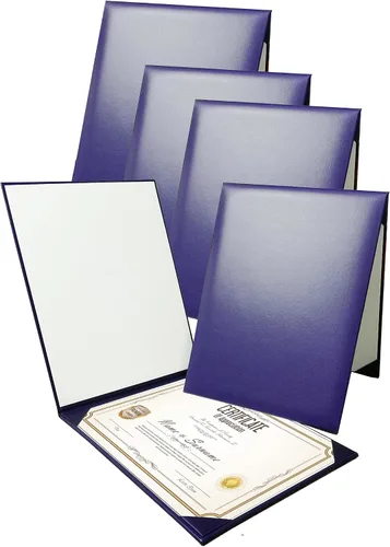 Vista 13 de Gradplaza Cubierta de diploma personalizada para graduación, documentos, soporte de diploma de certificado de cuero sintético liso