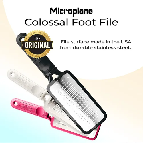 Vista 3 de Escofina para pedicura Microplane, tamaño gigante, Negro