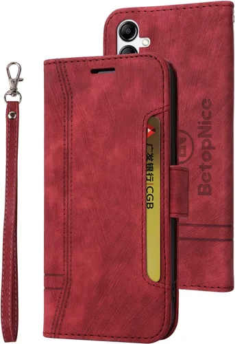 Vista 74 de Funda tipo cartera para Samsung Galaxy S20, piel sintética, con función atril, ranuras para tarjetas, funda plegable con tapa, funda protectora