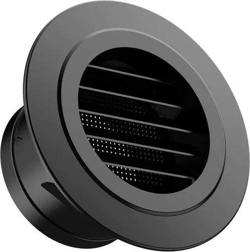 Vista 9 de Hon&Guan Soffit Vent de 4 pulgadas con pantalla de mosca integrada, color blanco, 1 paquete