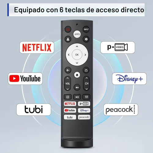 Vista 3 de Mando a distancia de repuesto para Hisense Smart Google TV, para Hisense UHD 4K ULED Google TVs