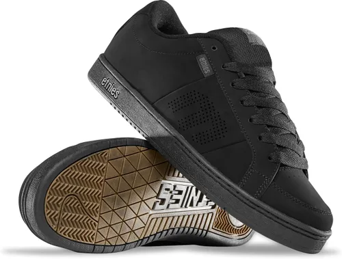 Vista 3 de Etnies Kingpin para hombre Negro lavado