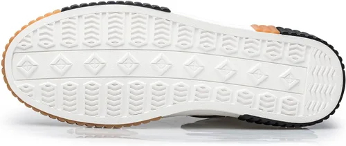 Vista 5 de ZRO Zapatillas de deporte altas de los hombres, zapatos casuales transpirables de cuero para los hombres S05806