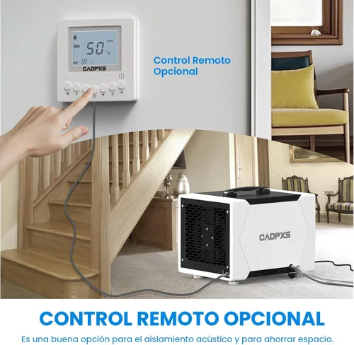 Vista 6 de CADPXS Deshumidificador comercial de 80 pintas con bomba y manguera