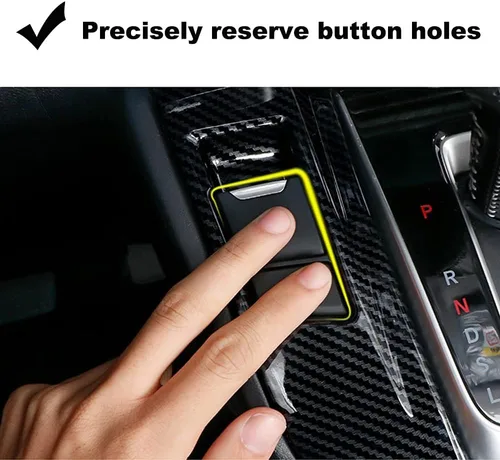 Vista 5 de Cubierta de panel de cambio de marchas estilo fibra de carbono ABS, decoración interior, accesorios para Honda Hybrid CRV 2017 2018 2019 2020 2021