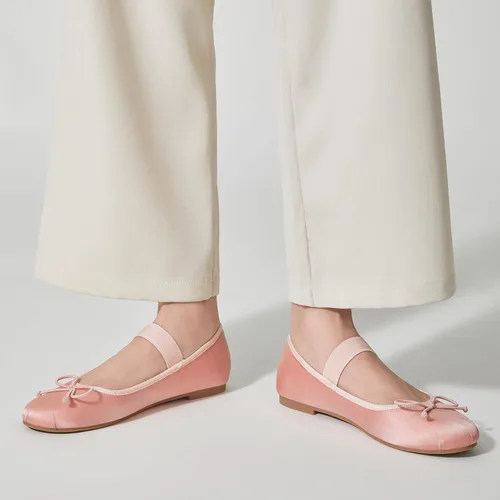 Vista 5 de Trary Cavie - Zapatos planos de ballet para mujer, zapatos Mary Jane para Rosa