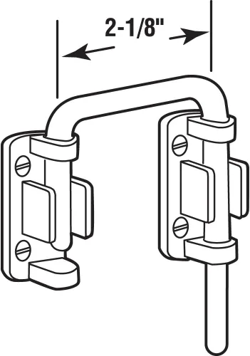 Vista 7 de Prime-Line Products U 9847 Cerradura de bucle para puerta corrediza de patio, cromo y Defender Security U 9846 Cerradura de bucle para puerta