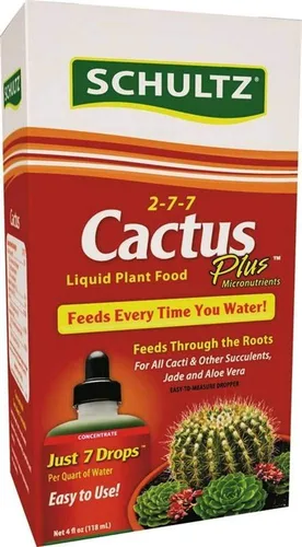 Vista 2 de Schultz Cactus Plus 2-7-7 - Alimento líquido para plantas, 4 onzas, paquete de 3