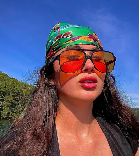 Vista 3 de Gafas de sol polarizadas estilo aviador retro vintage para mujeres y hombres marco grande gafas de sol cuadradas de los años 70 protección UV400