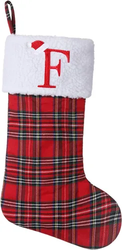 Vista 51 de Calcetines de Navidad bordados con monograma inicial de 20 pulgadas, decoración de Navidad, calcetines personalizados, decoración de temporada