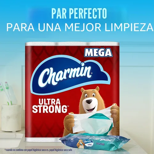 Vista 4 de Charmin Toallitas desechables, 160 toallitas en total (4 paquetes de 40)