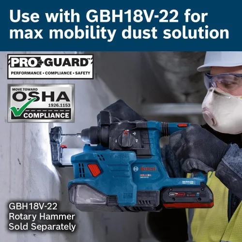 Vista 4 de BOSCH GDE18V-12N SDS-plus 1/2" Accesorio de recolección de polvo