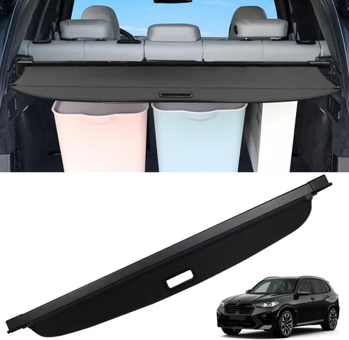 Vista 19 de Sze Cubierta de carga para Jeep Grand Cherokee 2022 2023 2024 2025 2026 (2 filas; WL) 4XE retráctil para maletero, cubierta de seguridad negra