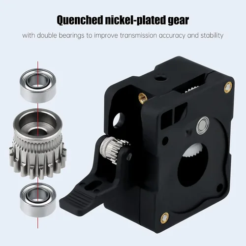 Vista 2 de Super Light Actualizado Acero endurecido Engranajes dobles HGT extrusora universal Bowden Direct Drive Compatible con NEMA14 36MM Ender 3 V2 PRO 5
