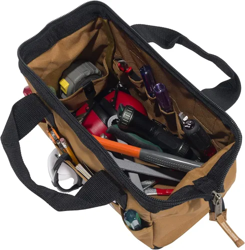 Vista 4 de Carhartt Trade Series bolsa de herramientas, mediana, marrón (Carhartt)