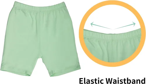 Vista 3 de GUISBY Pijama corto suave de rayón para bebés, niños y niñas, conjunto de 2 piezas