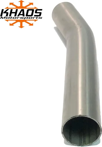 Vista 4 de 1 5/8" 22.5 grados 304 acero inoxidable 16GA. Mandril curva tubo de escape 1.625" OD USA Khaos Motorsports