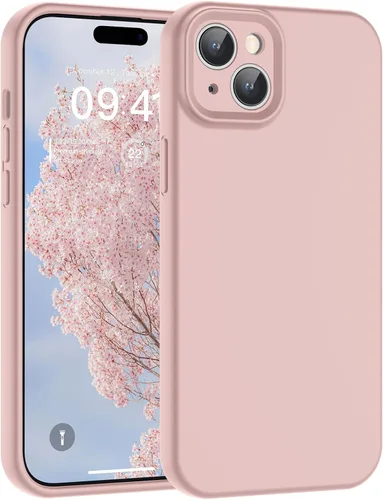Vista 44 de SUPFINE - Funda diseñada para iPhone 12, silicona líquida premium con [forro de microfibra suave antiarañazos][protección de cámara mejorada], funda