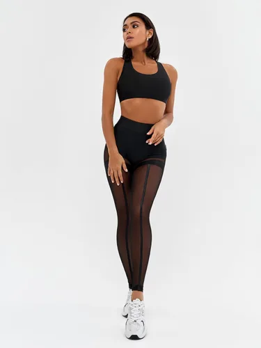 Vista 9 de Bona Fide Leggings de malla de alta calidad para mujer con diseño único, cómodos leggings de entrenamiento para mujer, para gimnasio, yoga